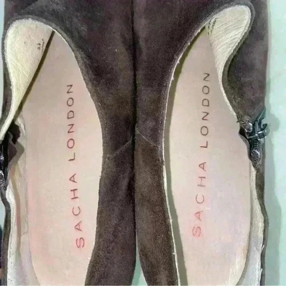 Sacha London Virgo Hidden Wedge Platform Ankle Booties Womens Size 8.5. Brown - Picture 11 of 12